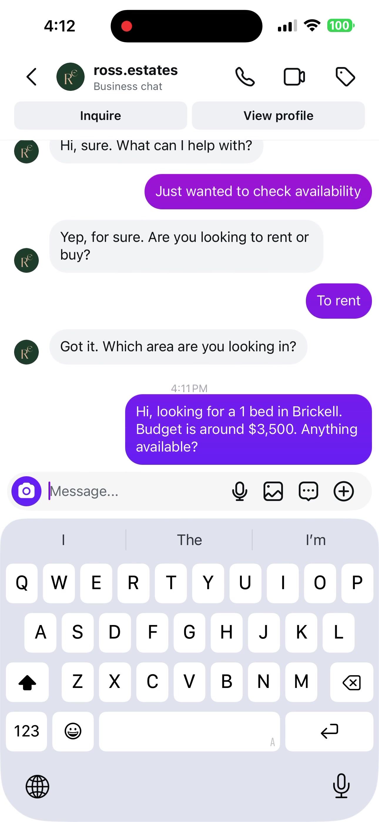 Real estate communication